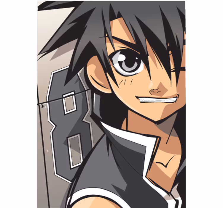 Zavjese za dječju sobu s anime posterom od vinila - TenStickers