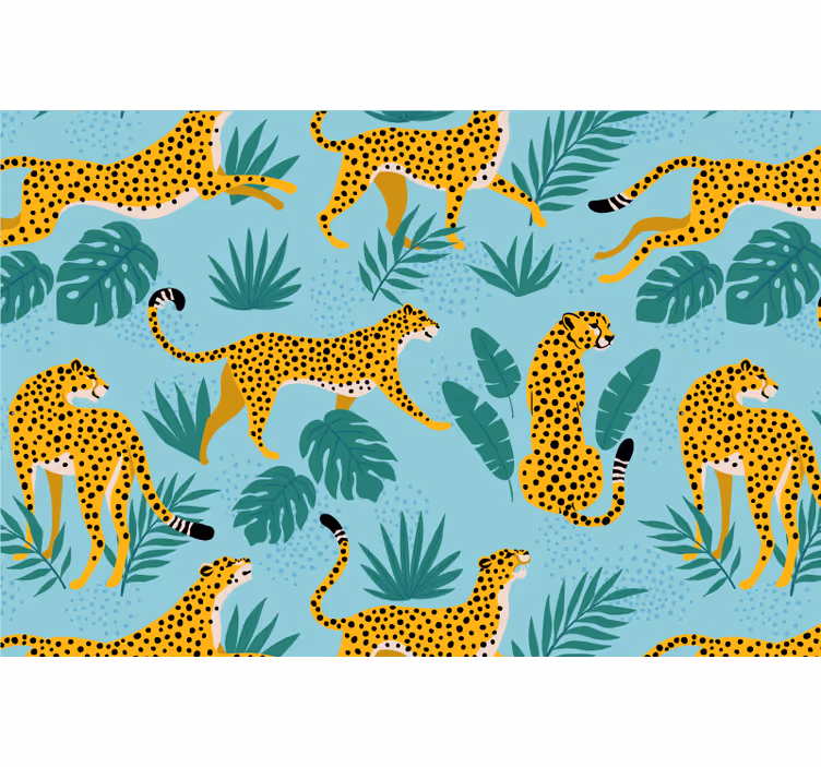 Zavjese za dječju sobu leopard safari - TenStickers