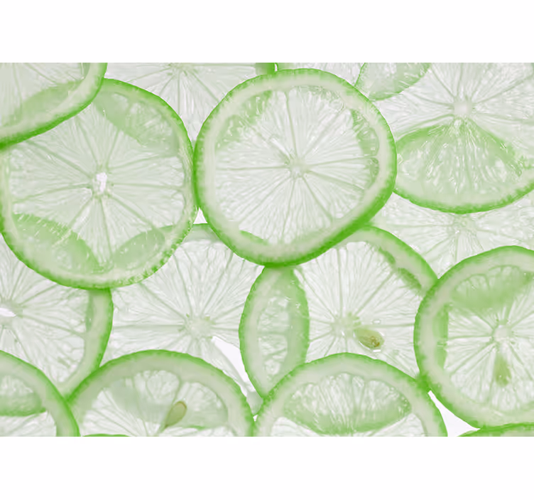 Zavjese za kuhinju s motivom kriški limete - TenStickers