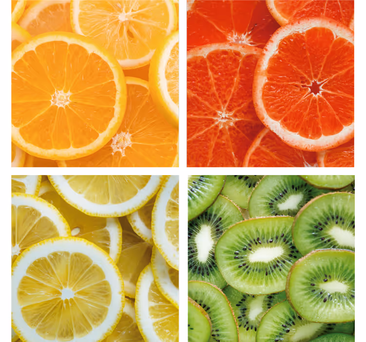 Zavjese za kuhinju s citrusa - TenStickers