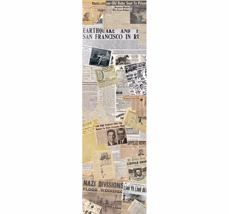 Zavjese za kuhinju s dekorativnim vinilom dnevnika - TenStickers