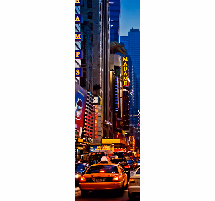 Zavjese za kuhinju s motivom times square vinila - TenStickers