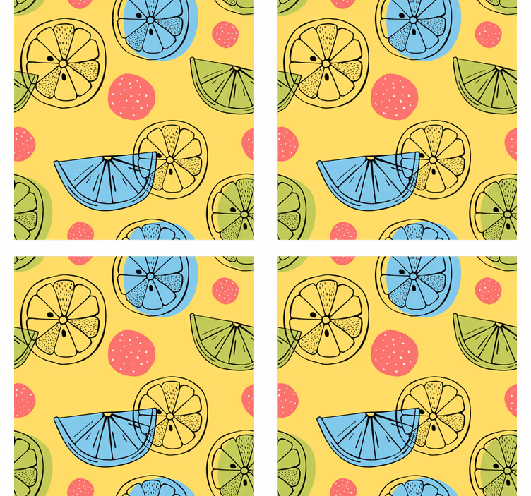Zavjese za kuhinju s motivom citrusa - TenStickers
