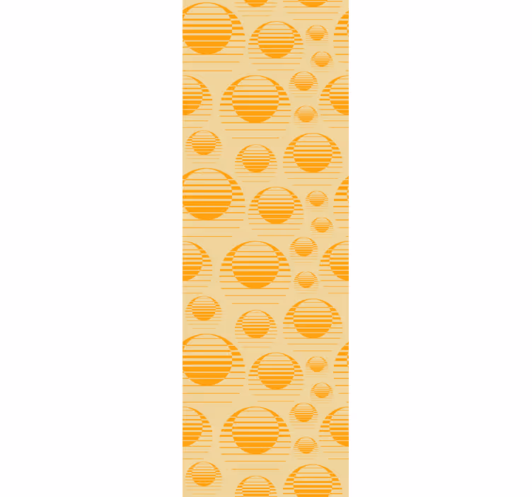 Zavjese za kuhinju retro sun crtež hladnjaka - TenStickers