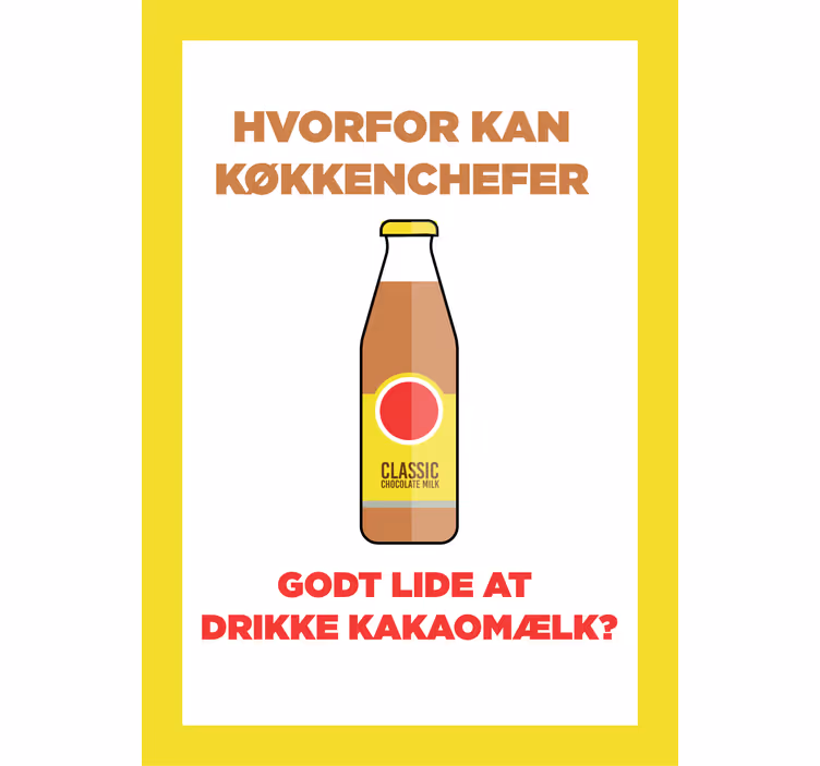 Zavjese za kuhinju minimalistička čokoladna mlijeko - TenStickers