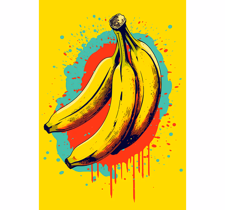Zavjese za kuhinju tri banane - TenStickers