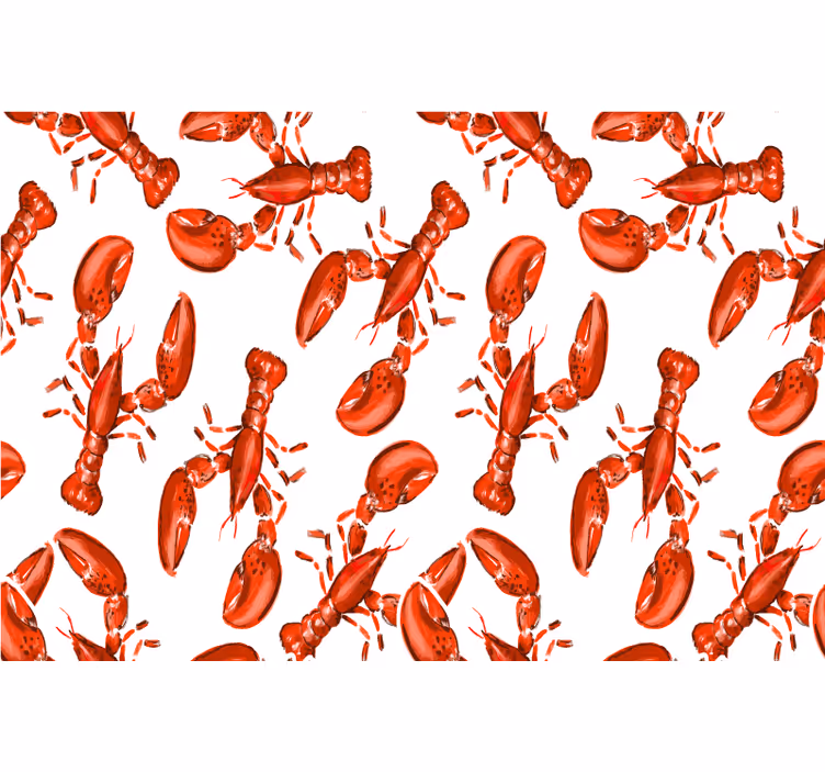 Crvena zavjesa crveni jastog - TenStickers