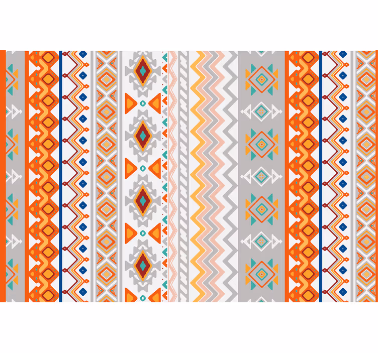 Rolo zavjese naranča u boho stilu uzorka - TenStickers