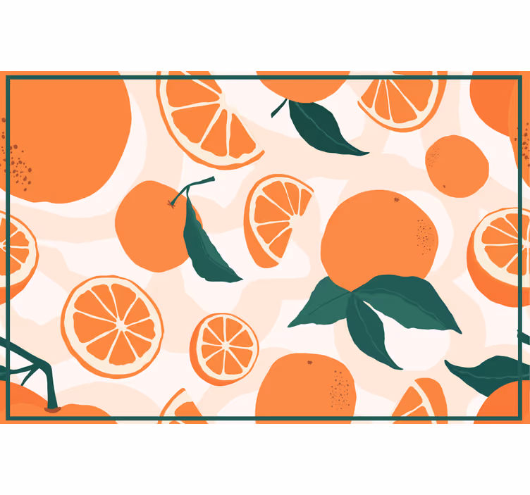 Rolo zavjese naranča komadići mandarina - TenStickers