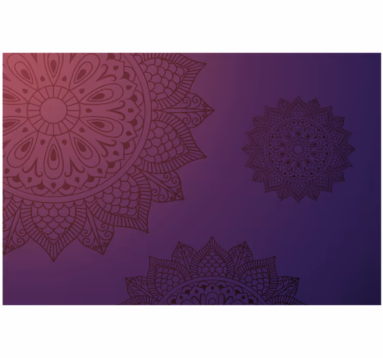 Zavjese za spavaću sobu svijetla plava mandala - TenStickers