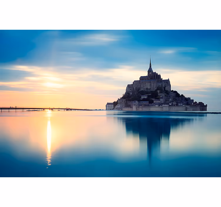 Zavjese za dnevni boravak mont saint-michel - TenStickers