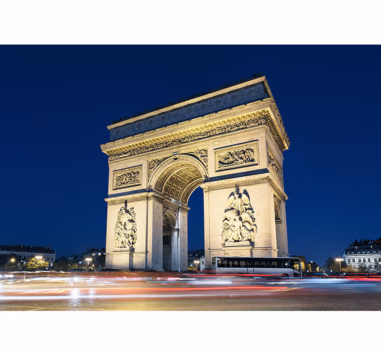 Zavjese za dnevni boravak trijumfalna vrata pariz - TenStickers