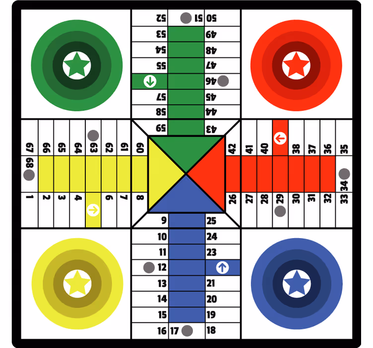 Zavjese za dječju sobu parchis igračka za djecu - TenStickers