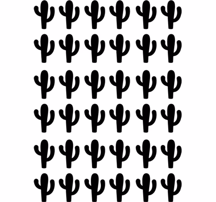 Rolo zavjese tinejdžerski s naljepnicama kaktusa - TenStickers