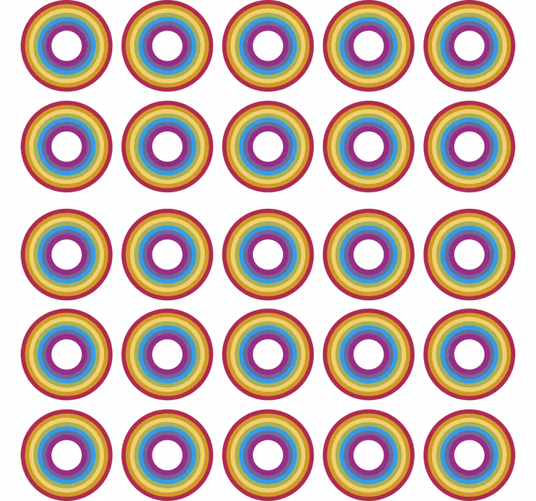 Rolo zavjese tinejdžerski geometrijski dugin uzorak - TenStickers