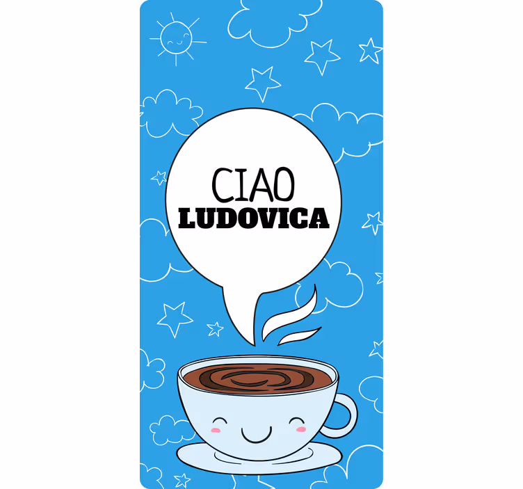 Rolo zavjese tinejdžerski s personaliziranom šalicom sreće - TenStickers