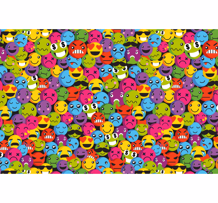 Rolo zavjese tinejdžerski s emoji motivima - TenStickers