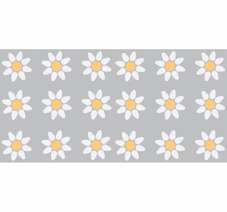 Rolo zavjesa za cvijeće s uzorkom tratinčice - TenStickers