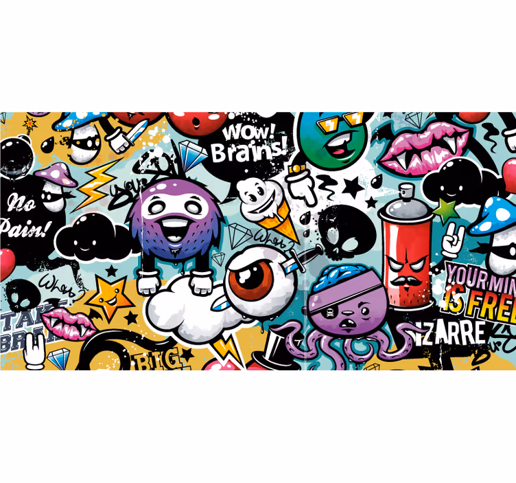 Rolo zavjese štreber grafiti - TenStickers