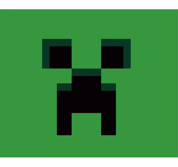 Rolo zavjese štreber minecraft zelene - TenStickers