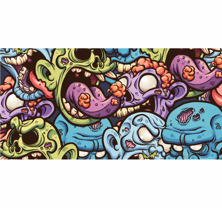 Rolo zavjese štreber za zombije - TenStickers