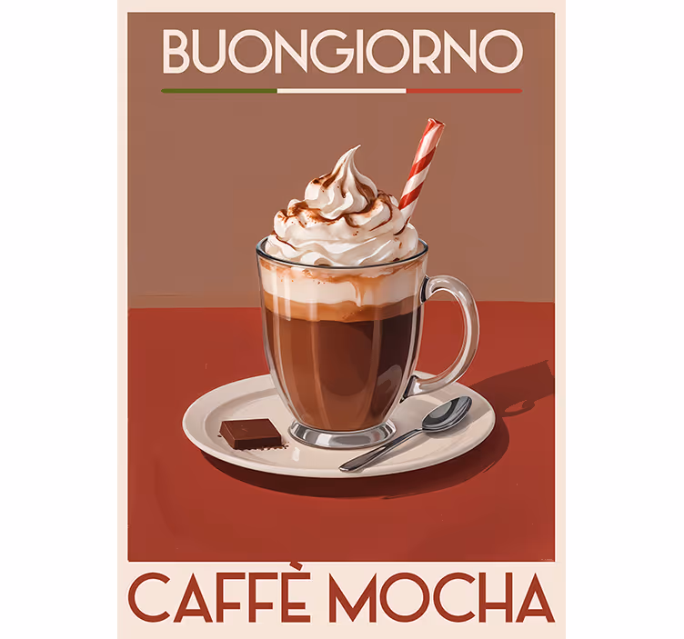 Rolo zavjese berba "mocha" kava - TenStickers
