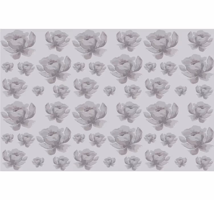 Sive zavjese s cvjetnim uzorkom iz 80-ih - TenStickers