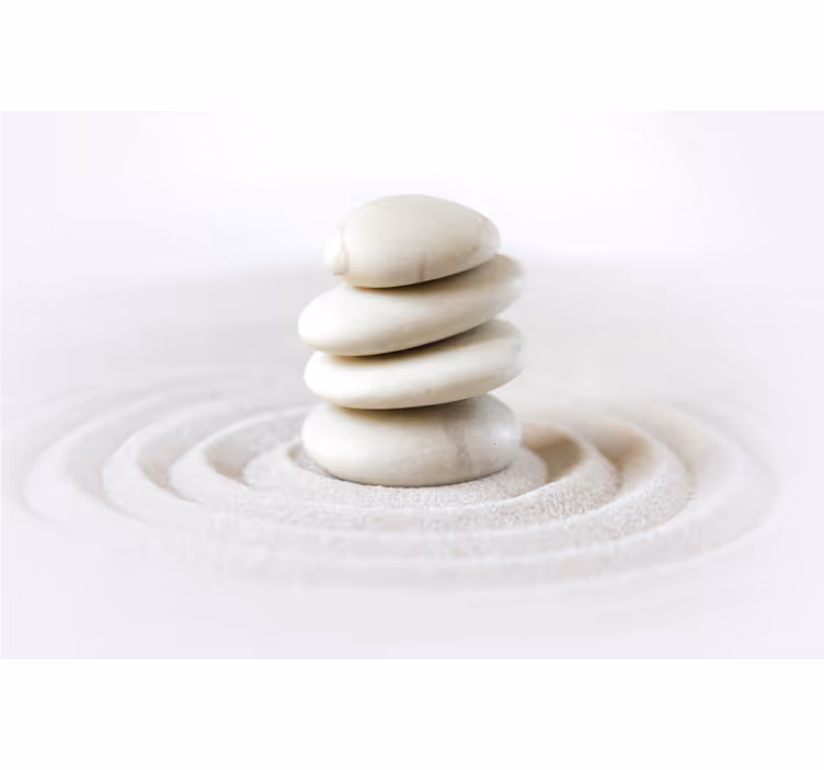 Rolo zavjese ured s zen kamenjem - TenStickers