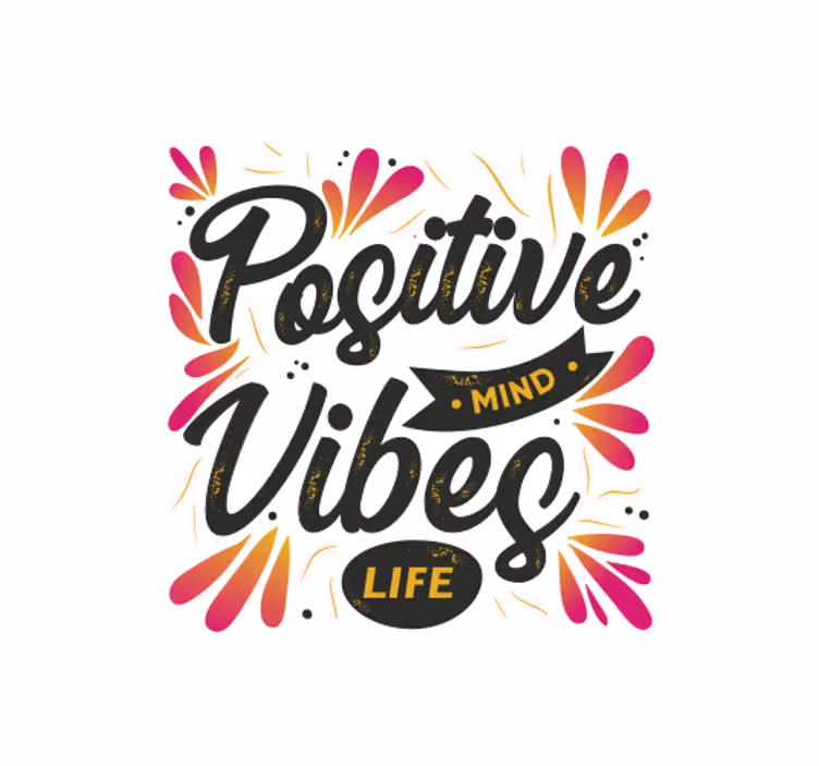 Rolo zavjese ured pozitivno razmišljanje pozitivne vibracije - TenStickers