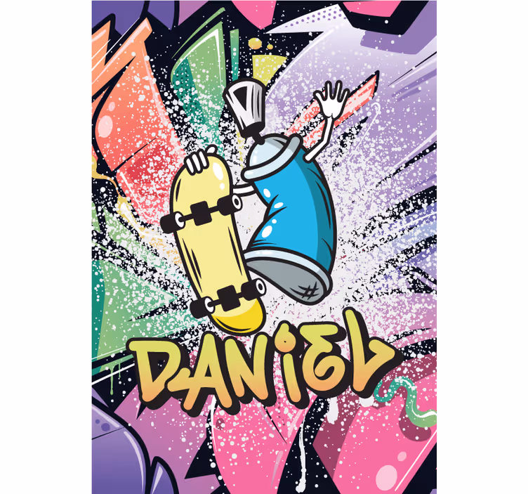 Rolo zavjese tinejdžerski s custom grafitnim posterom - TenStickers