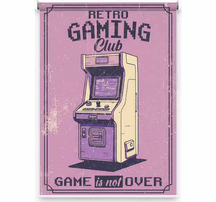 Rolo zavjese tinejdžerski retro gaming klub - TenStickers