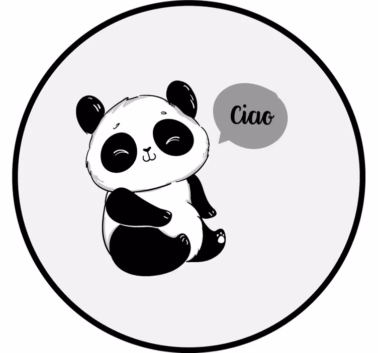 Rolo zavjese zabava sretna panda - TenStickers