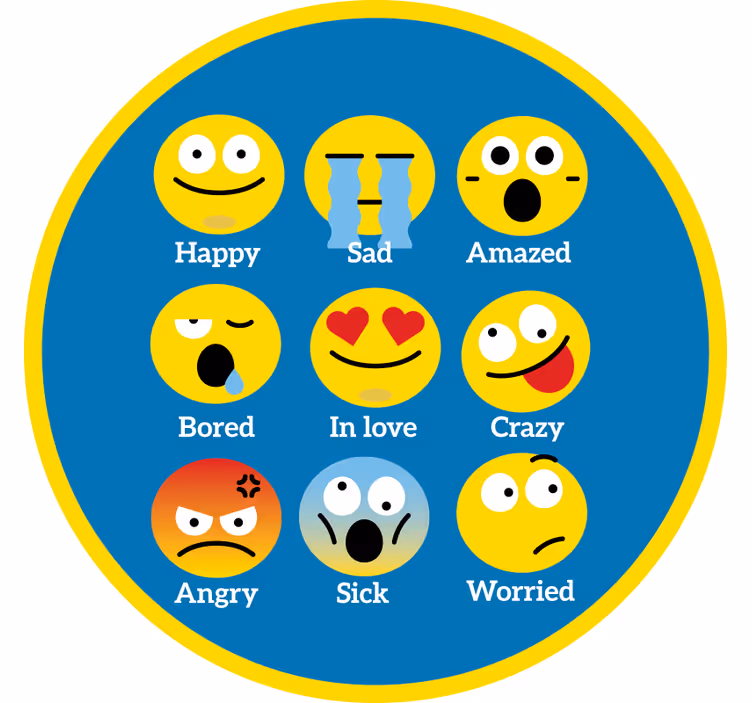 Rolo zavjese zabava tepiha emocija - TenStickers