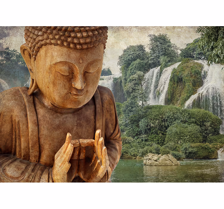 Rolo zavjese zen mirna buddha kaskada - TenStickers