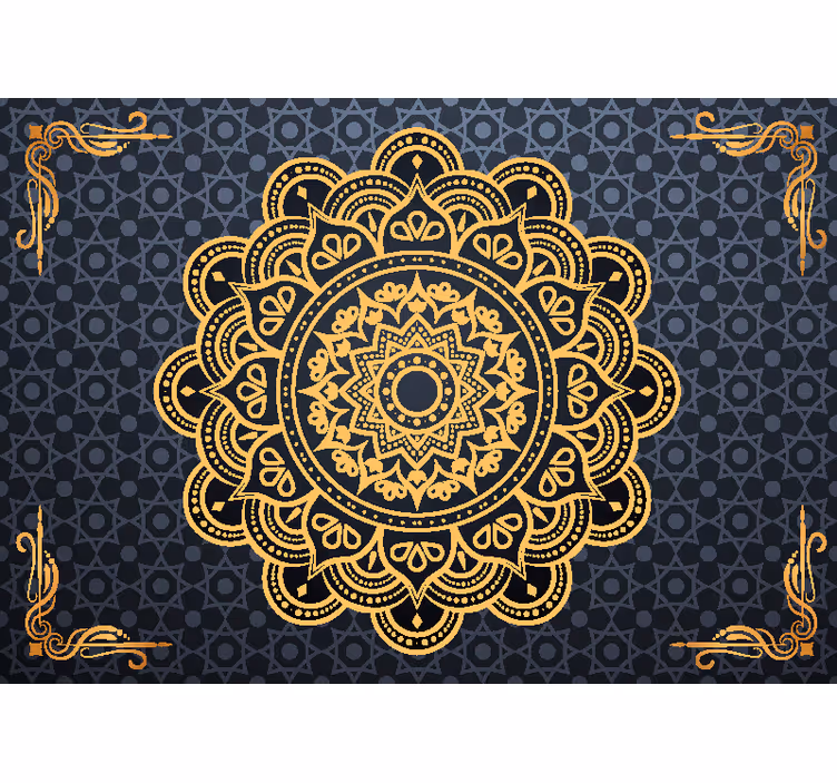 Rolo zavjese zen zlatni mandala fotomural - TenStickers
