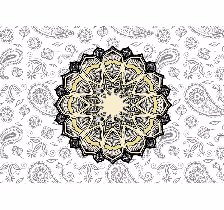 Rolo zavjese zen klasična mandala i paisley - TenStickers