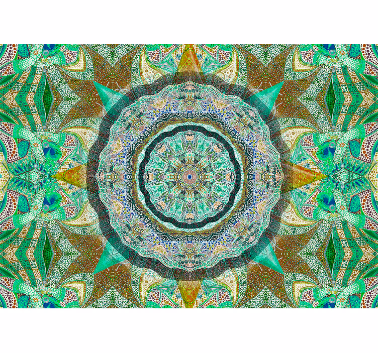 Rolo zavjese zen smaragdna fantazija mandala - TenStickers