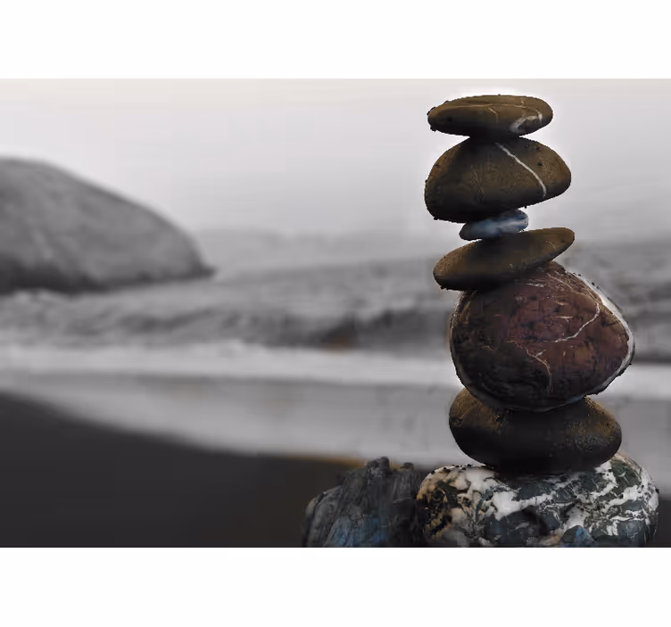 Rolo zavjese zen kamenčići zen tornja - TenStickers
