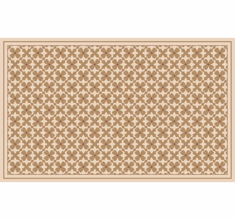 Rolo zavjese smeđa s vintage bež kvadratnim uzorkom - TenStickers