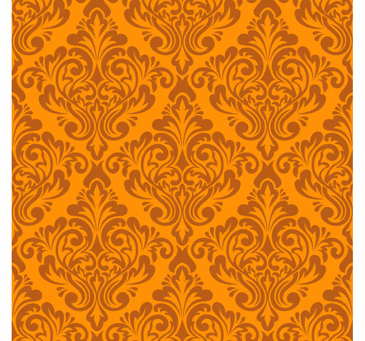 Rolo zavjese naranča vintage damask - TenStickers
