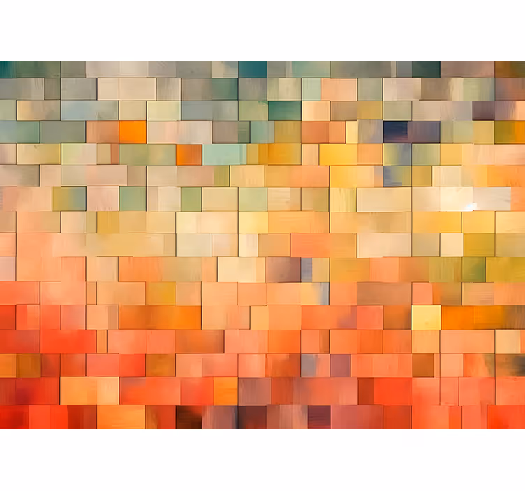 Rolo zavjese naranča u kvadratićima boje - TenStickers