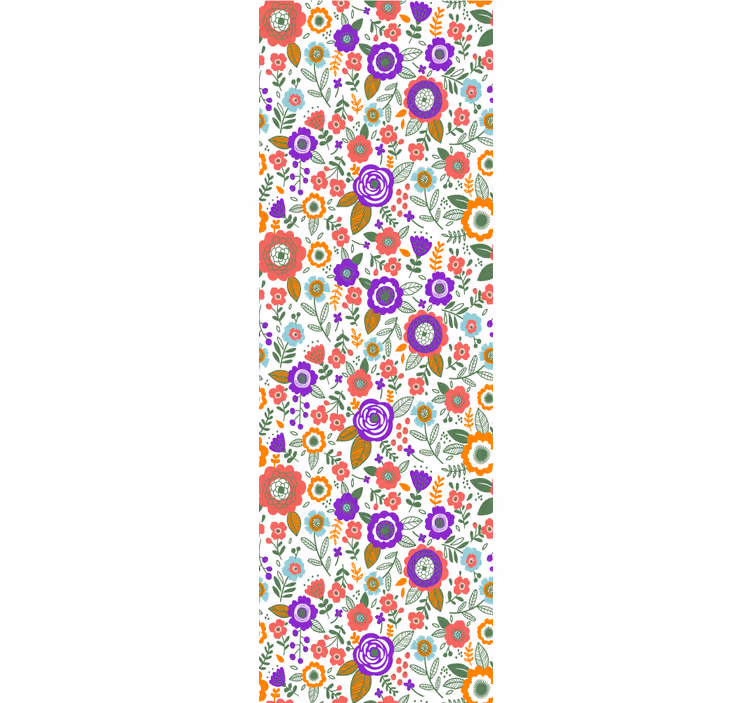 Rolo zavjese tinejdžerski šareni prekrasni cvjetovi - TenStickers
