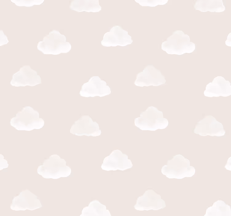 Rolo zavjese vrtić s uzorkom bež oblaka - TenStickers