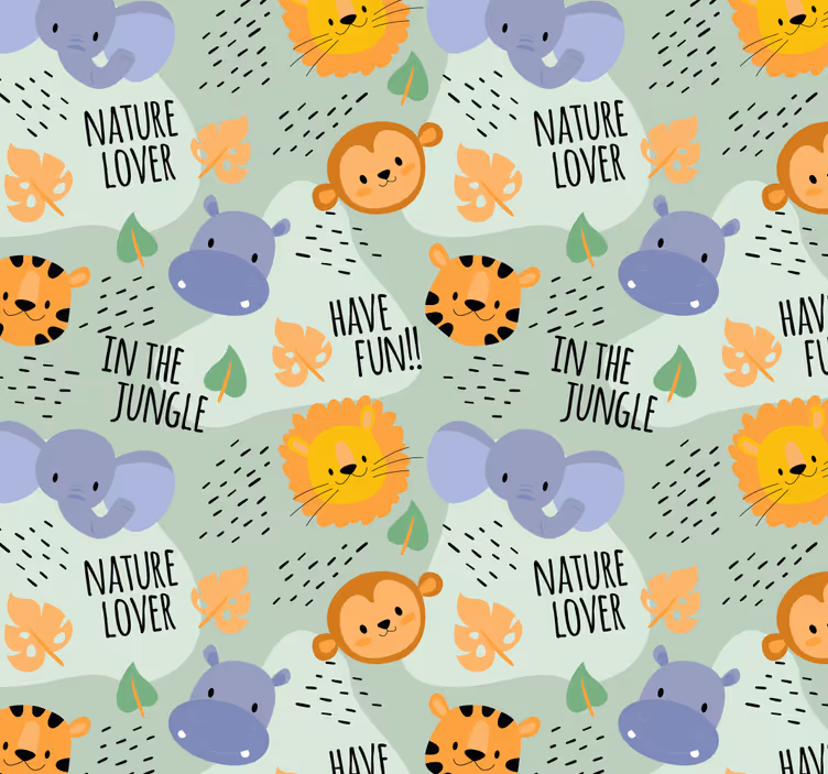 Rolo zavjese vrtić s motivom džungle za djecu - TenStickers