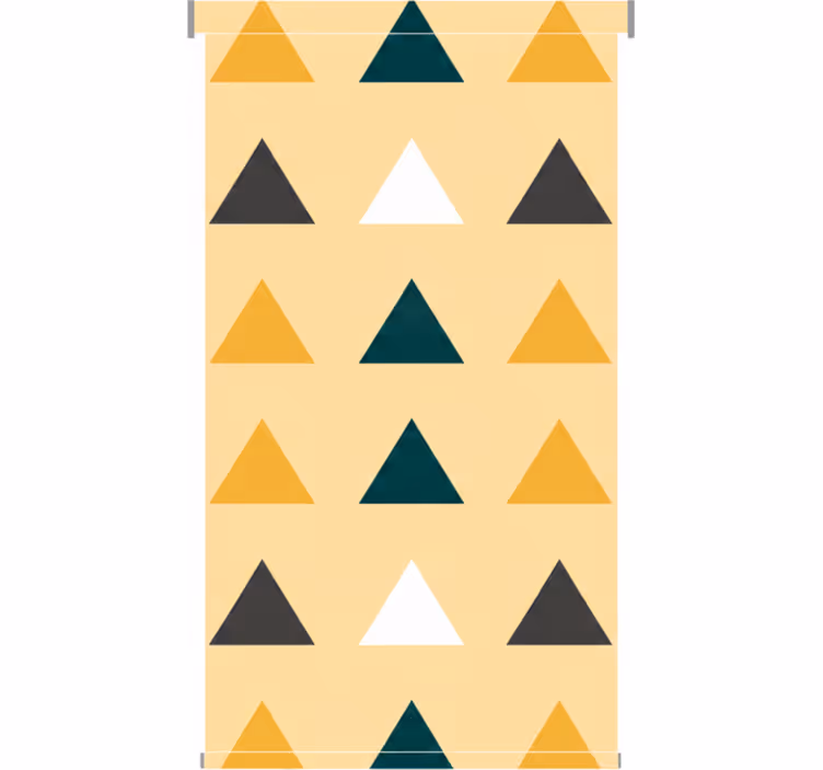 Rolo zavjese hodnik u geometrijskim šarenim trokutima - TenStickers