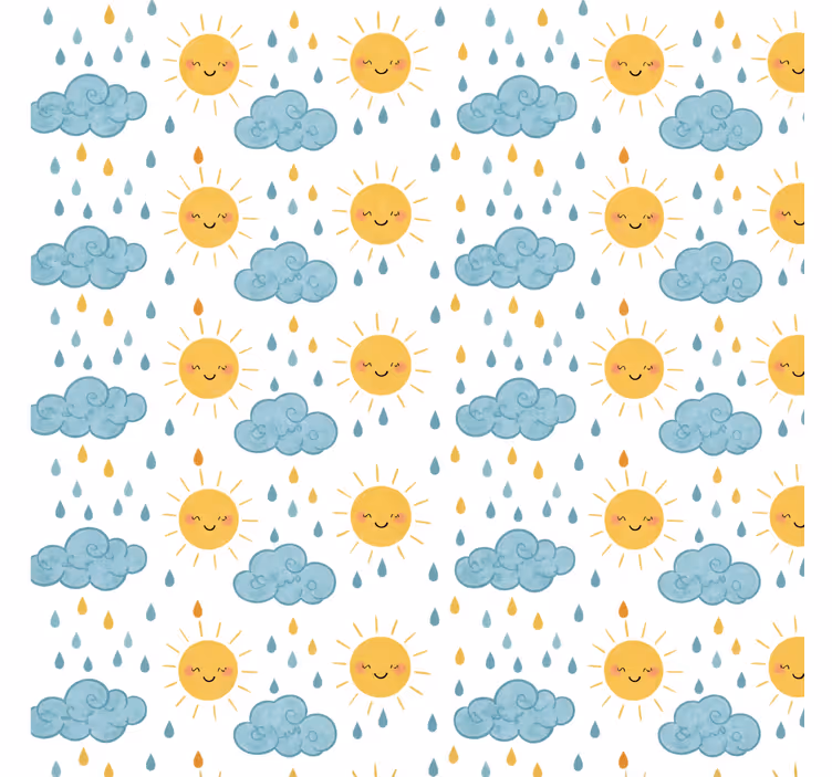 Rolo zavjese kupaonica širine 300 sretnim uzorkom - TenStickers