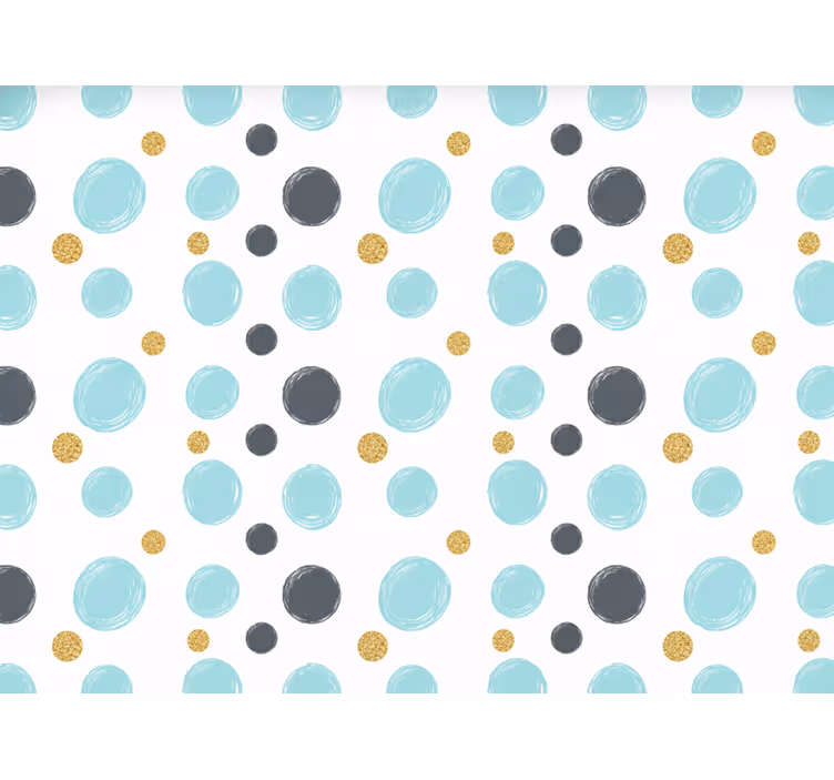 Rolo zavjese kupaonica širine 110 aqua krugovi - TenStickers