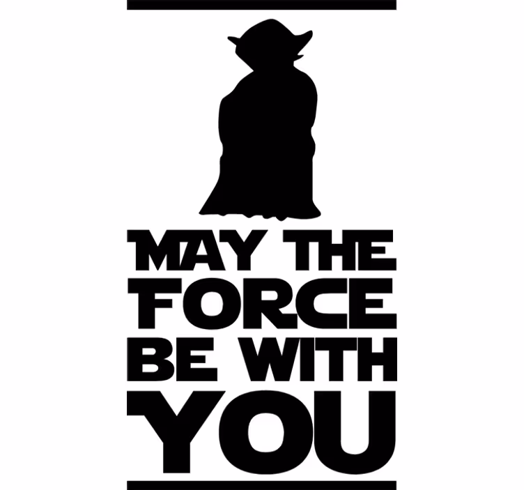 Rolo zavjese tv serija i film s yoda citatom - TenStickers