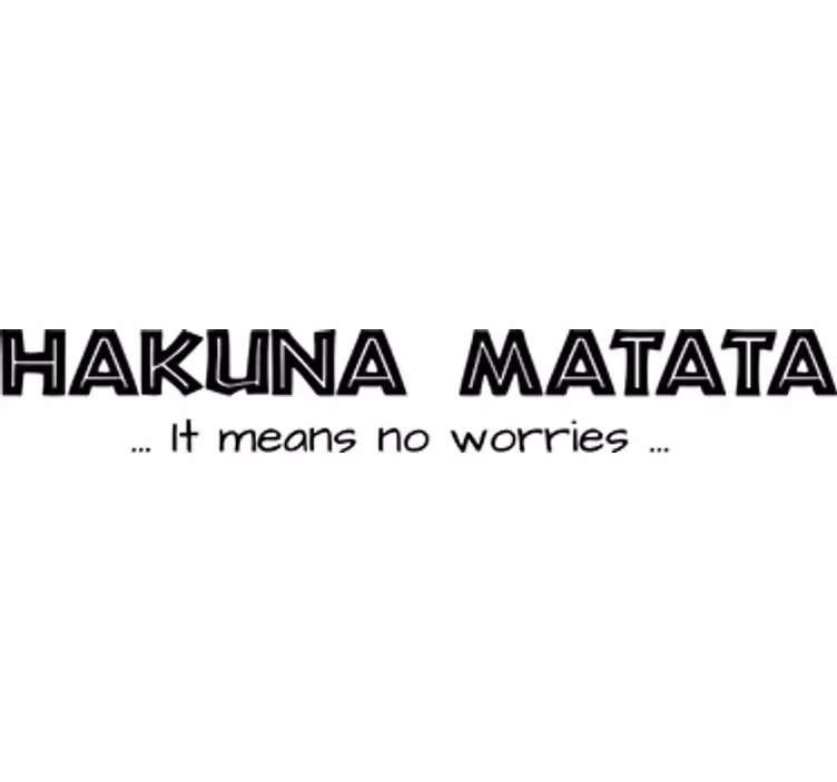 Rolo zavjese tv serija i film hakuna matata uk - TenStickers
