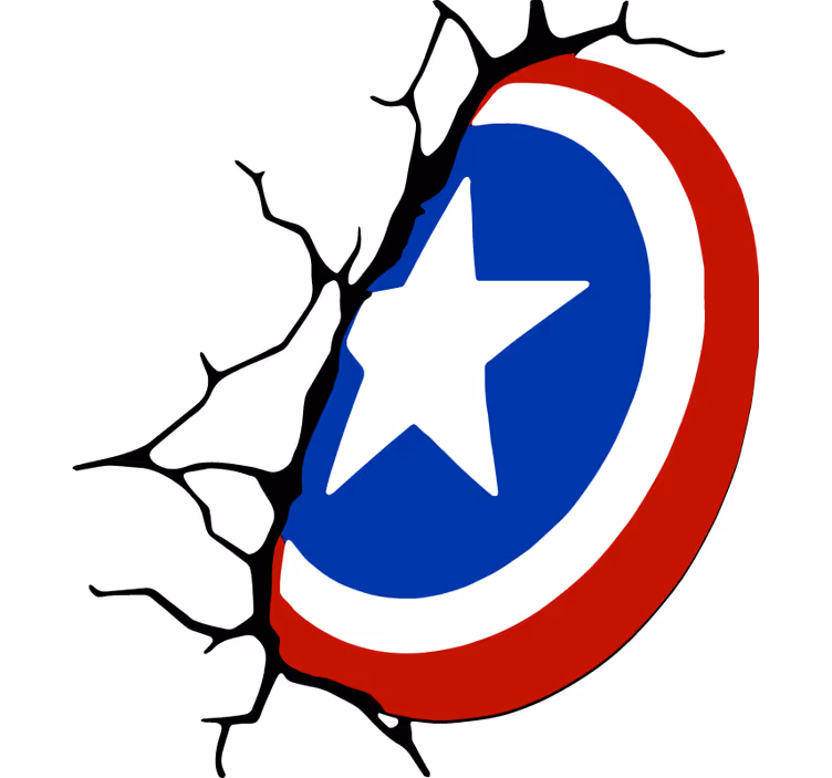 Rolo zavjese superheroji kapetanova štit - TenStickers